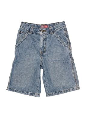 FADED GLORY Boy's Carpenter Denim Shorts Size 10 Adjustable Waist